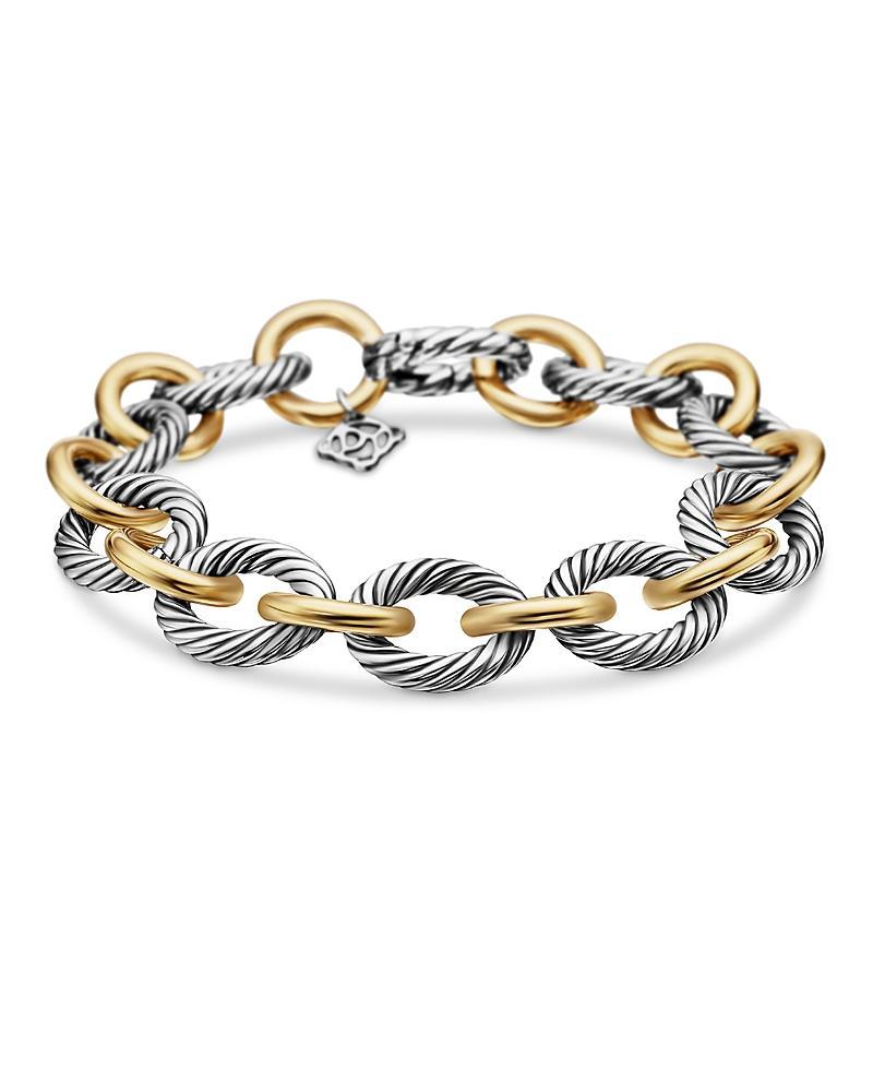 David Yurman Oval Large Link Bracelet with Gold, 8.25 Product Image