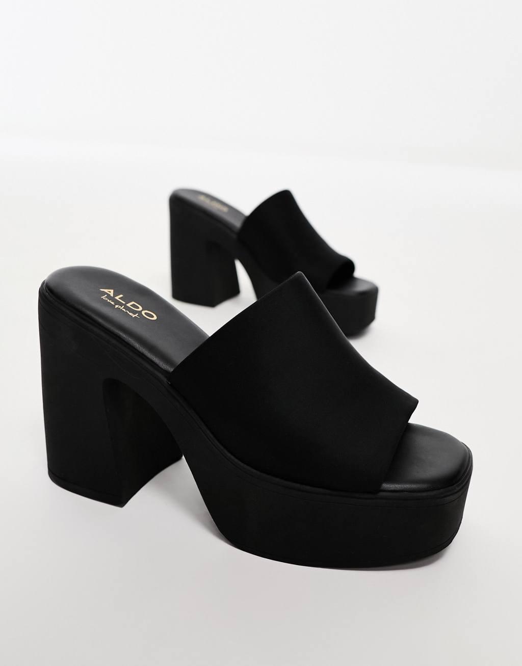 Aldo Maysee platform heeled mules Product Image