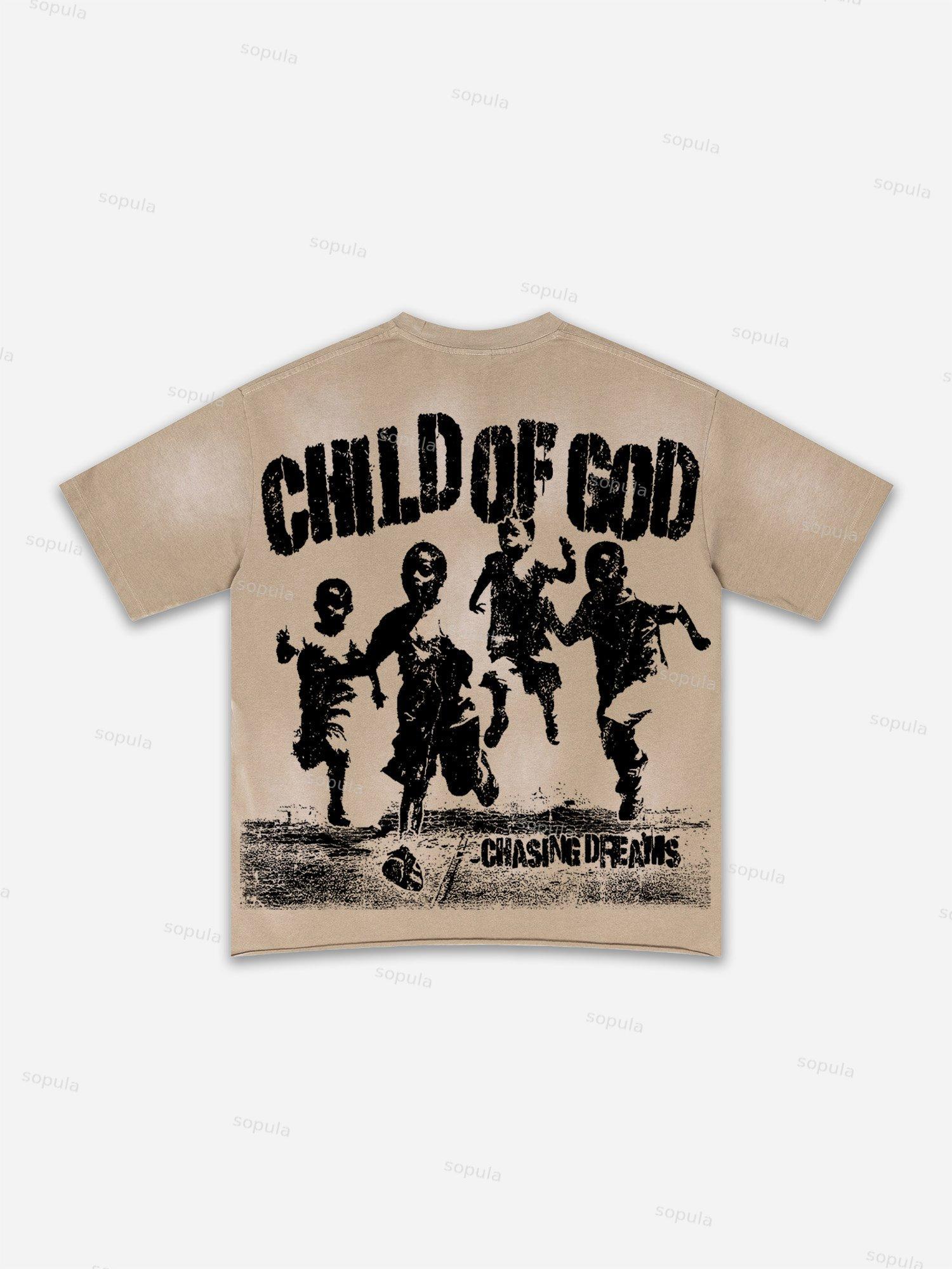 Lips Graphic Print Washed T-shirt Product Image