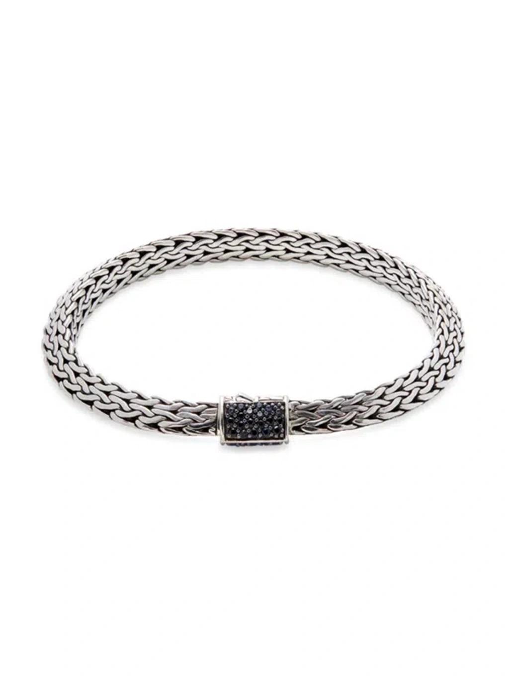 JOHN HARDY Women's Sterling Silver, Black Spinel, Blue Sapphire & Treated Black Sapphire Bracelet Product Image