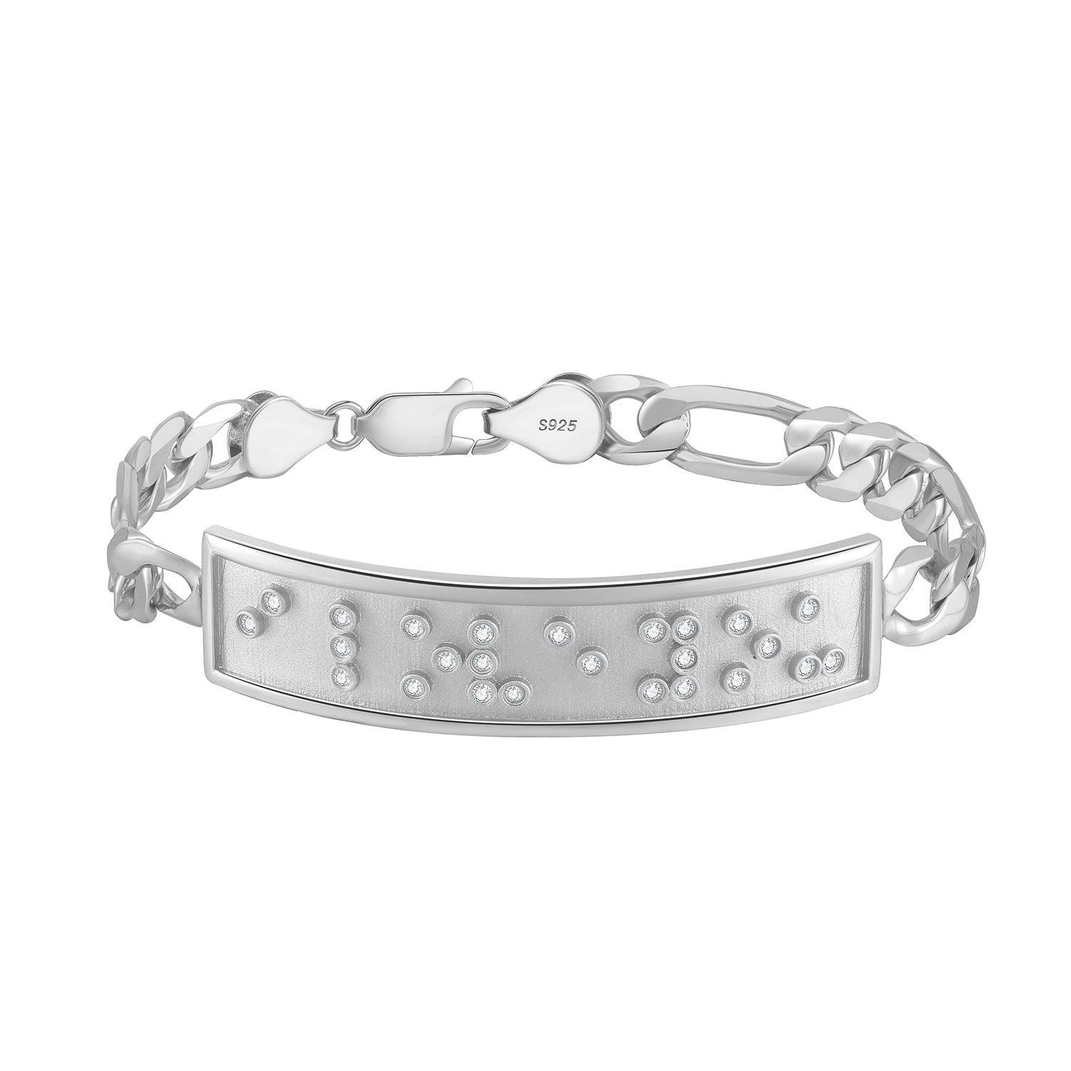 Touchstone I Love You ID Link Bracelet in Silver Product Image