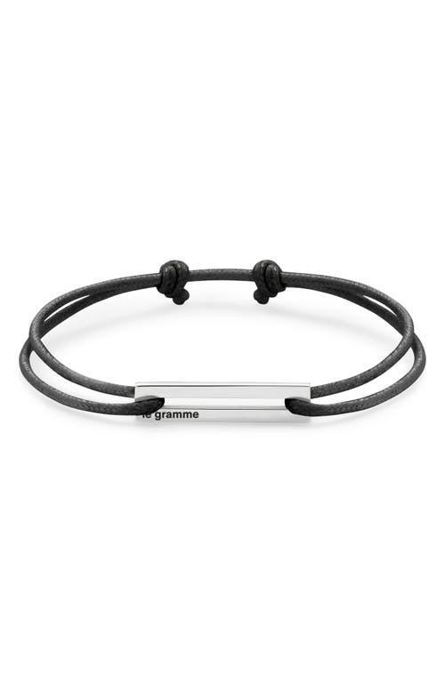 Mens Unisex 1.7g Sterling Silver Cord Bracelet Product Image