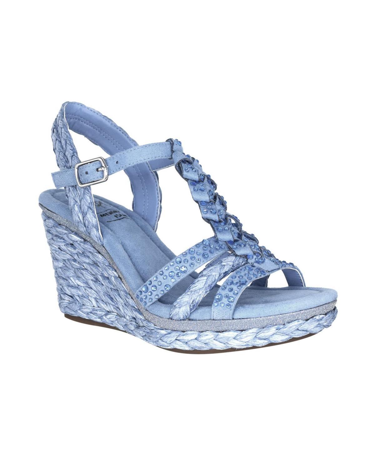 Impo Oliza Women's Memory Foam Embellished Platform Wedge Sandals, Size: 11, Simply Brown Product Image