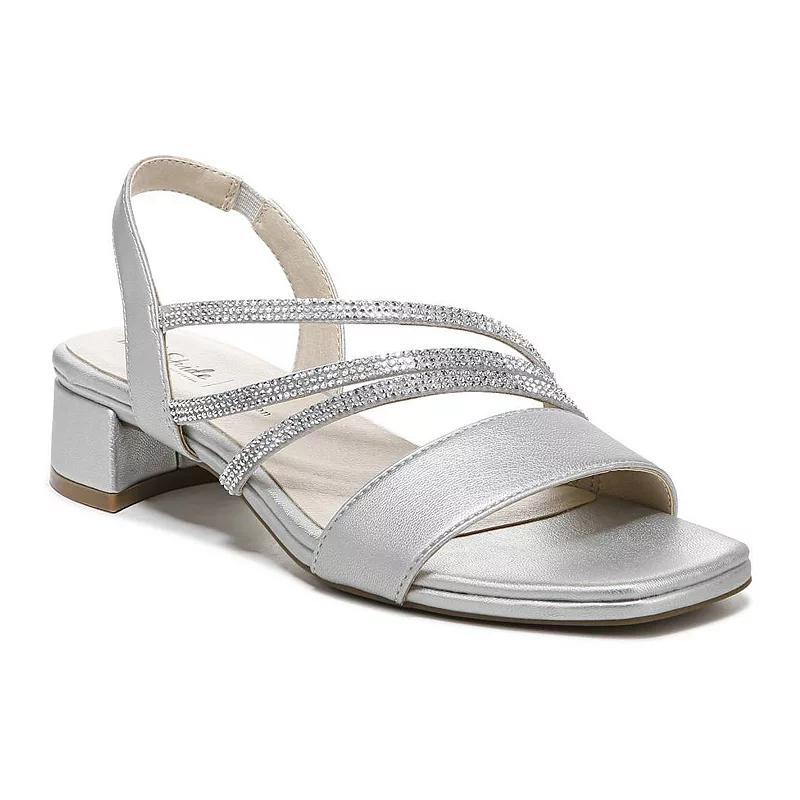LifeStride Joy Women's Slingback Rhinestone Heels, Size: 9, Silver Product Image