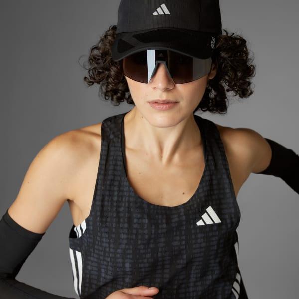 adidas Adizero Running Singlet White 2XS Womens Product Image