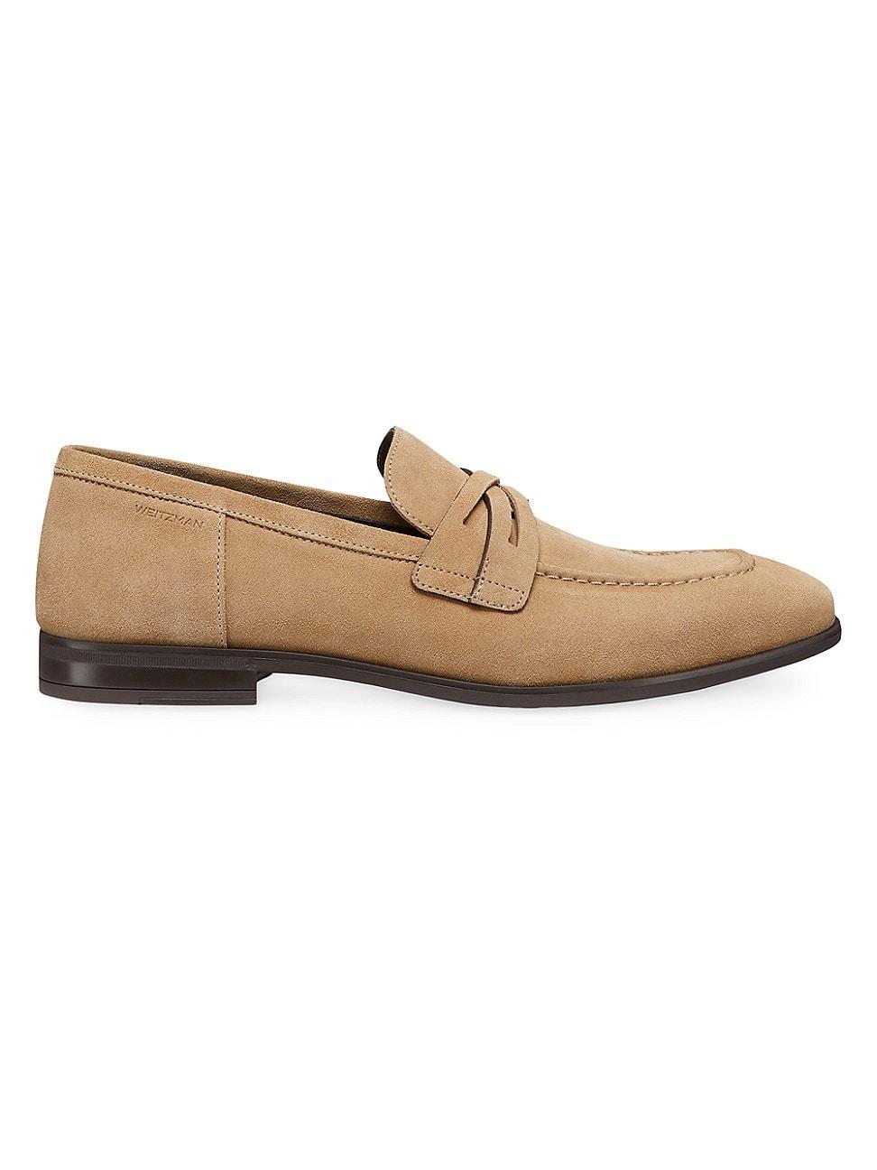 Mens Rock Suede Lug Sole Penny Loafers Product Image