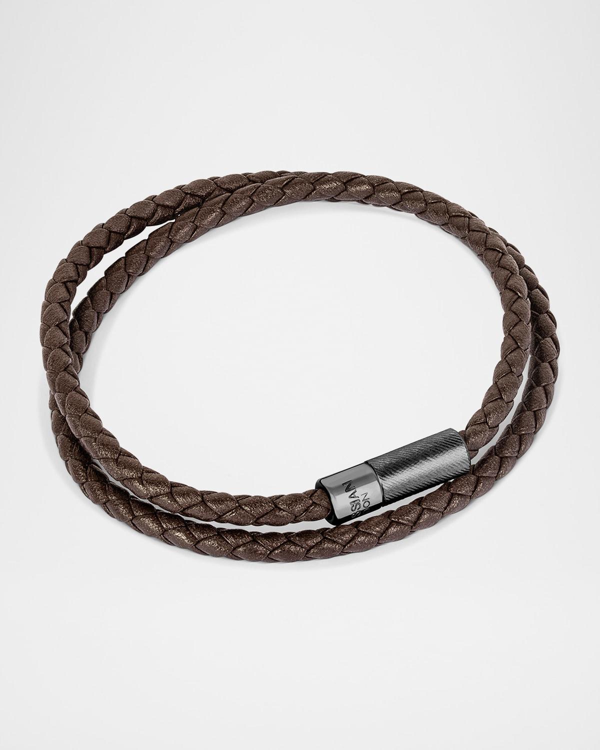 Mens Pop Rigato Leather Bracelet Product Image