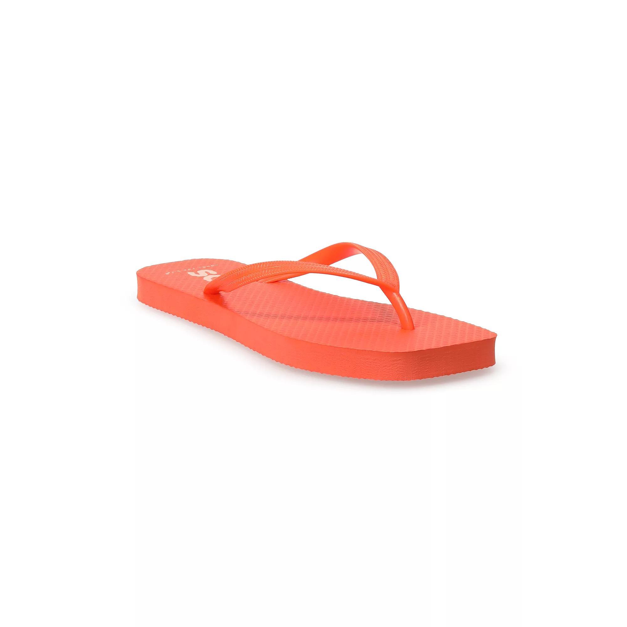 SO® Lanah Flip Flop Women's Sandals, Size: 8, Orange Product Image