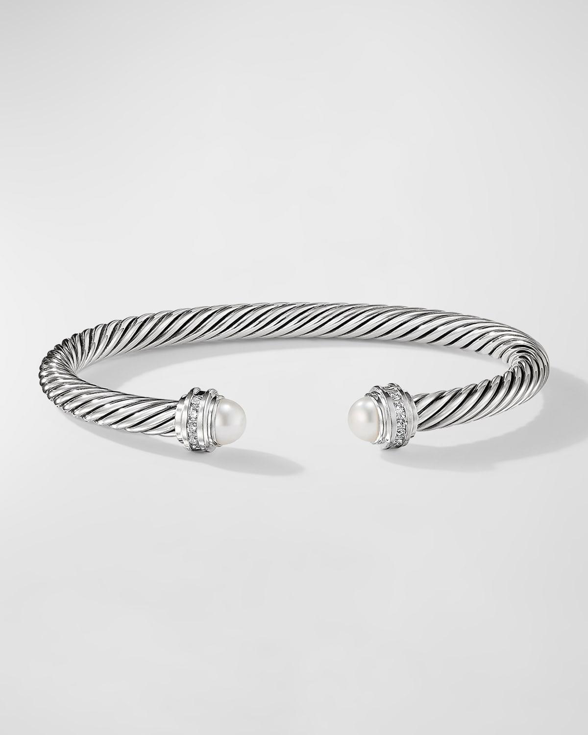 David Yurman Cable Classics Bracelet with Black Onyx & Diamonds Product Image
