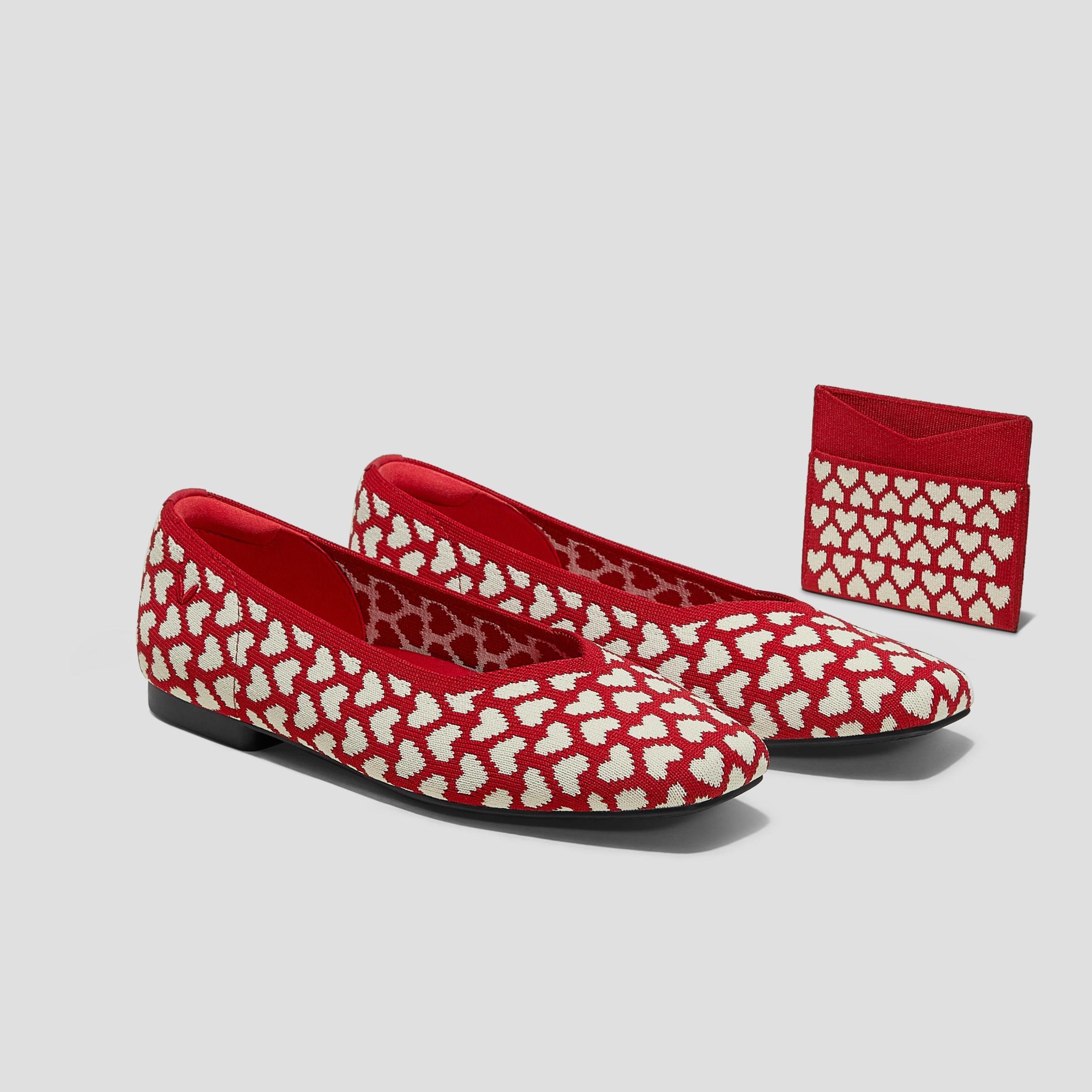 Square-Toe V-Cut Flats (Margot 2.0) Product Image