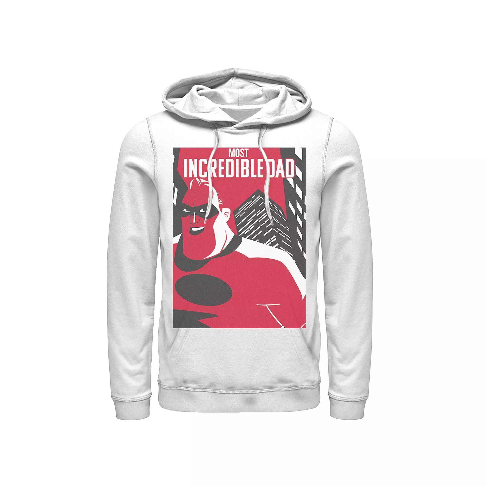 Men's Disney / Pixar Incredibles 2 Dad Poster Tee, Size: Large, White Product Image