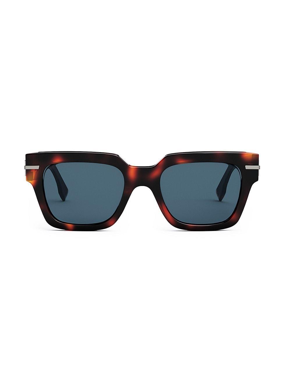 Mens Tonal Logo Acetate Square Sunglasses Product Image