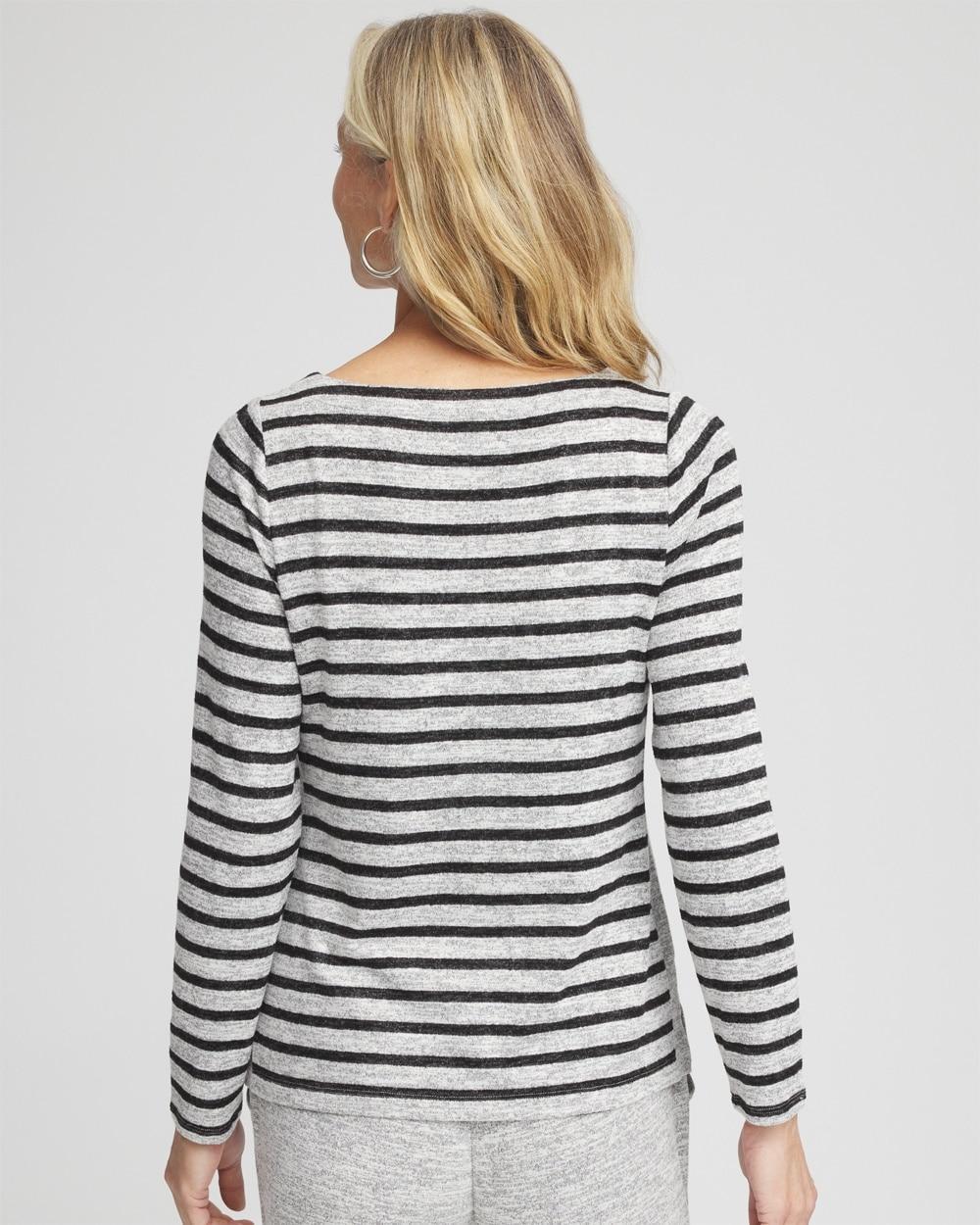 Zenergy® Soft Essentials Stripe Long Sleeve Top Product Image