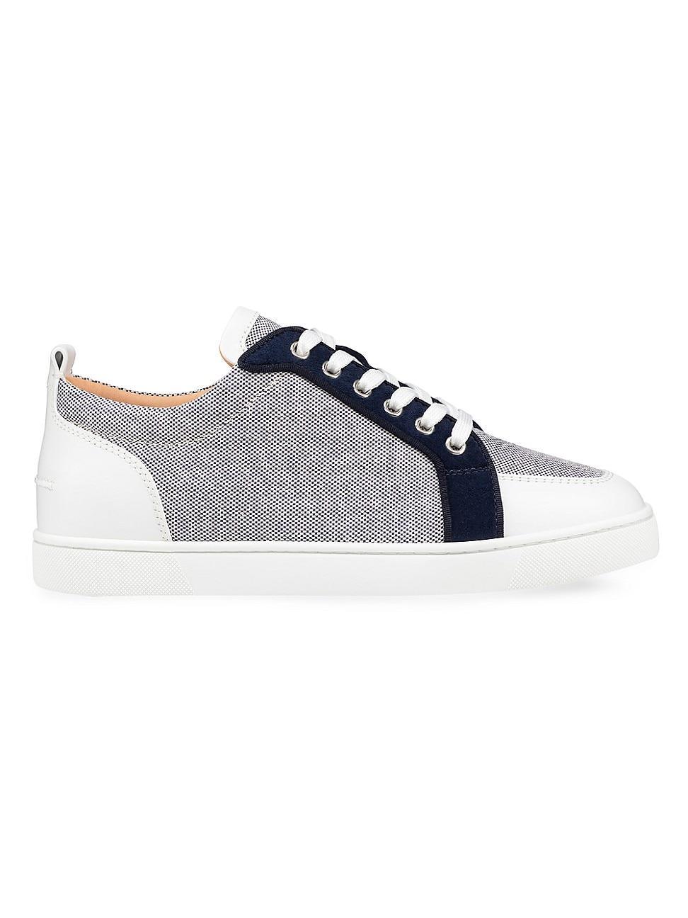 Mens Rantu Colorblock Leather Low-Top Sneakers Product Image