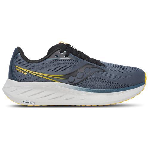 Saucony Mens Saucony Ride 18 - Mens Shoes Black/Grey Product Image