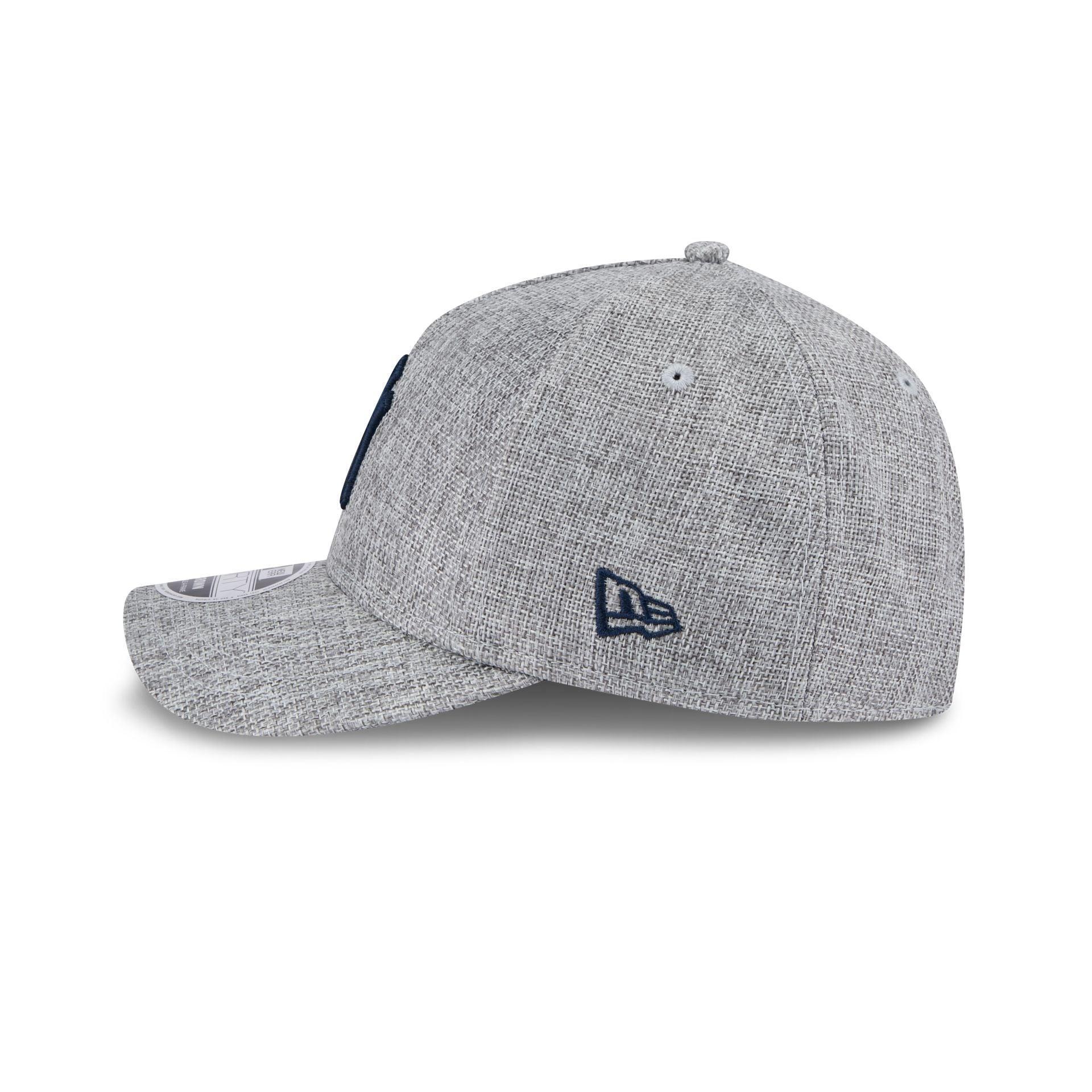 New York Yankees Cotton Weave Gray 9FORTY M-Crown A-Frame Snapback Hat Male Product Image