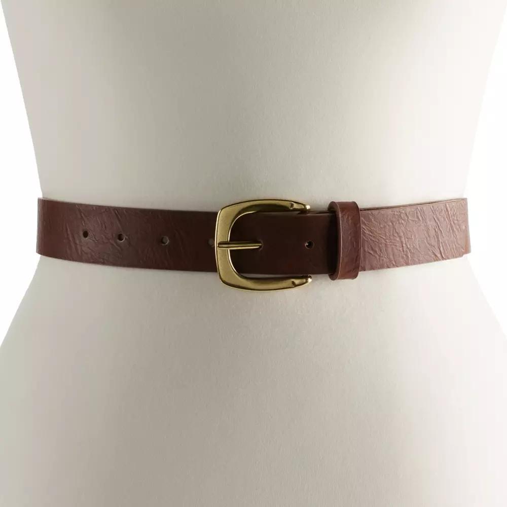 Womens Sonoma Goods For Life Square Buckle Belt Product Image