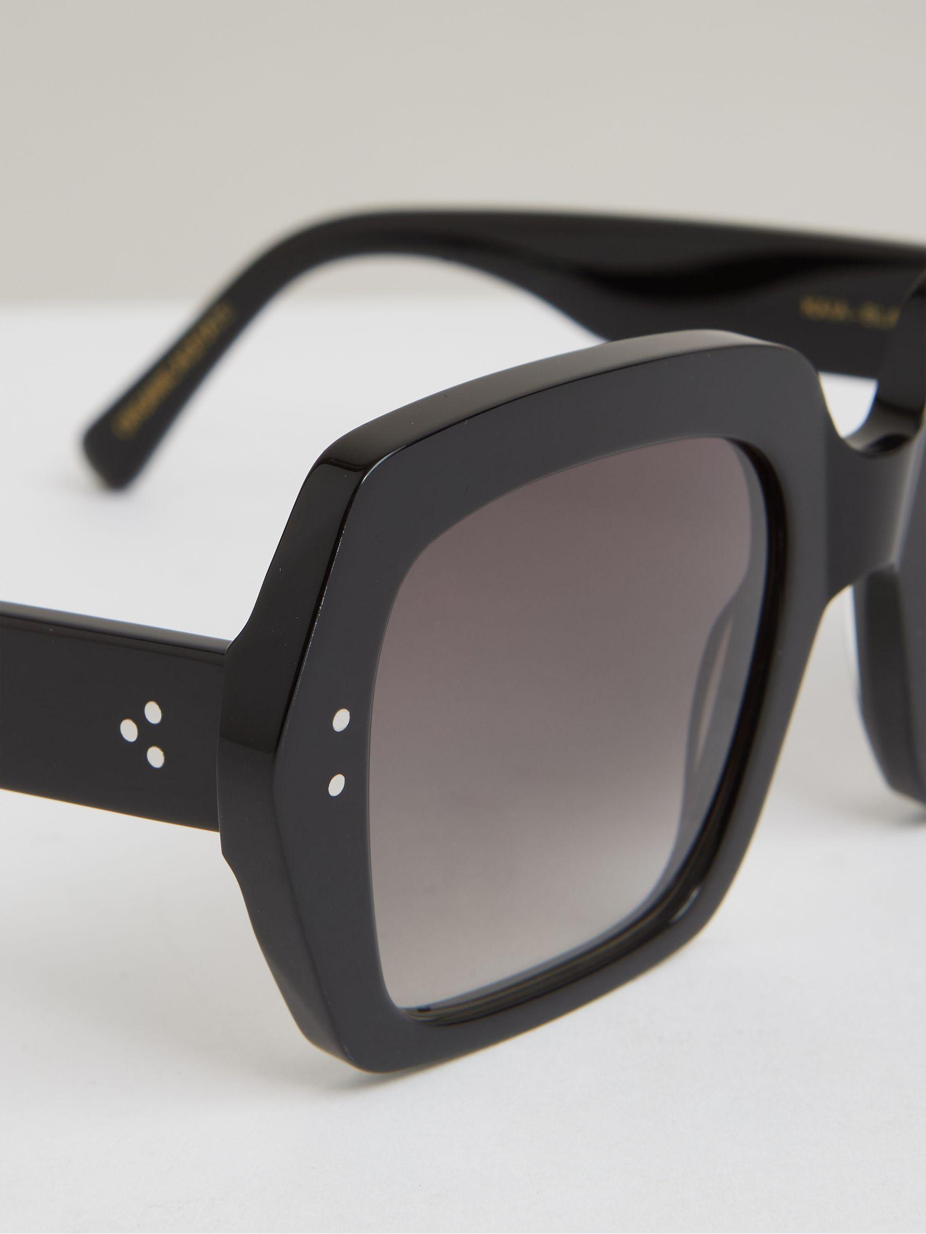 Monokel Oversized Eyewear Sunglasses in Black Product Image
