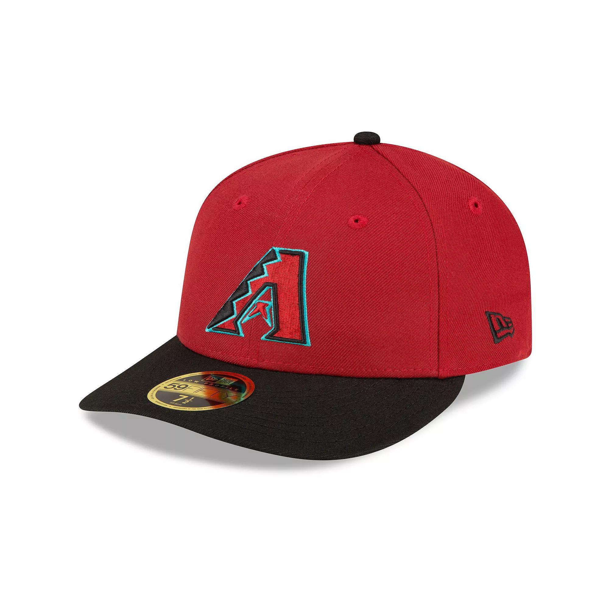 Men's New Era  Red/Black Arizona Diamondbacks Home Authentic Collection On-Field Low Profile 59FIFTY Fitted Hat, Size: 7 7/8 Product Image