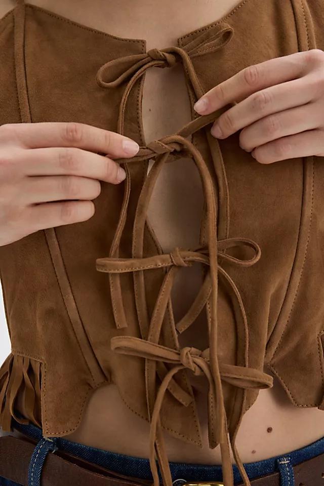 Understated Leather Jones Tie-Up Top Product Image