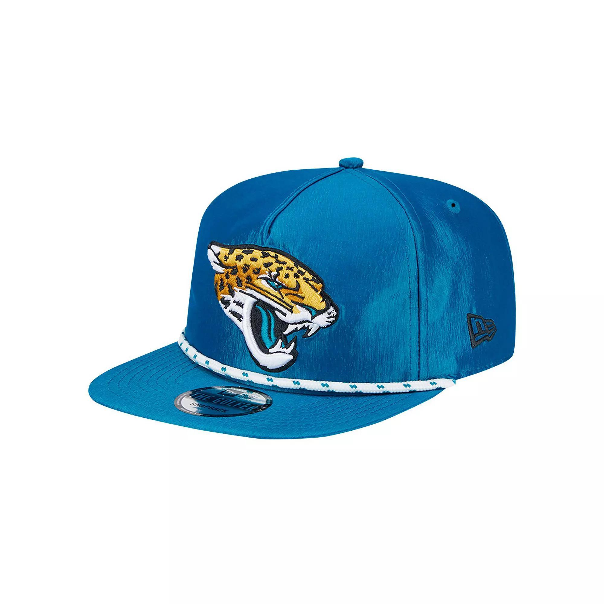 Men's New Era Teal Jacksonville Jaguars  Rope Golfer Snapback Hat, Blue Product Image
