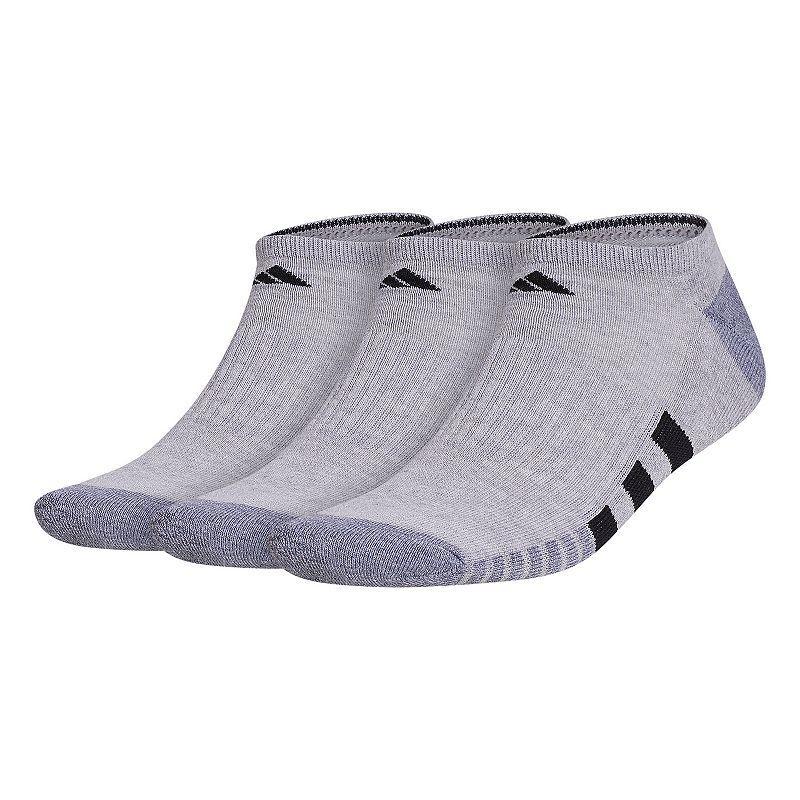 Men's adidas Cushioned 3.0 3-Pack No Show Socks, Size: 6-12, White Product Image