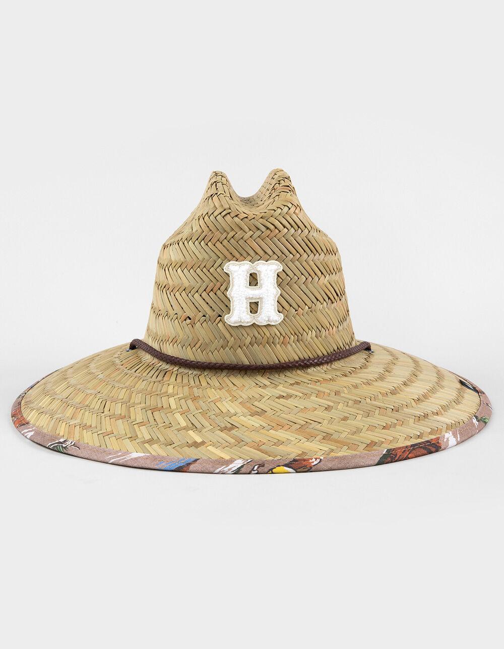 HEMLOCK HAT CO. Signature Straw Lifeguard Hat - BROWN COMBO Product Image