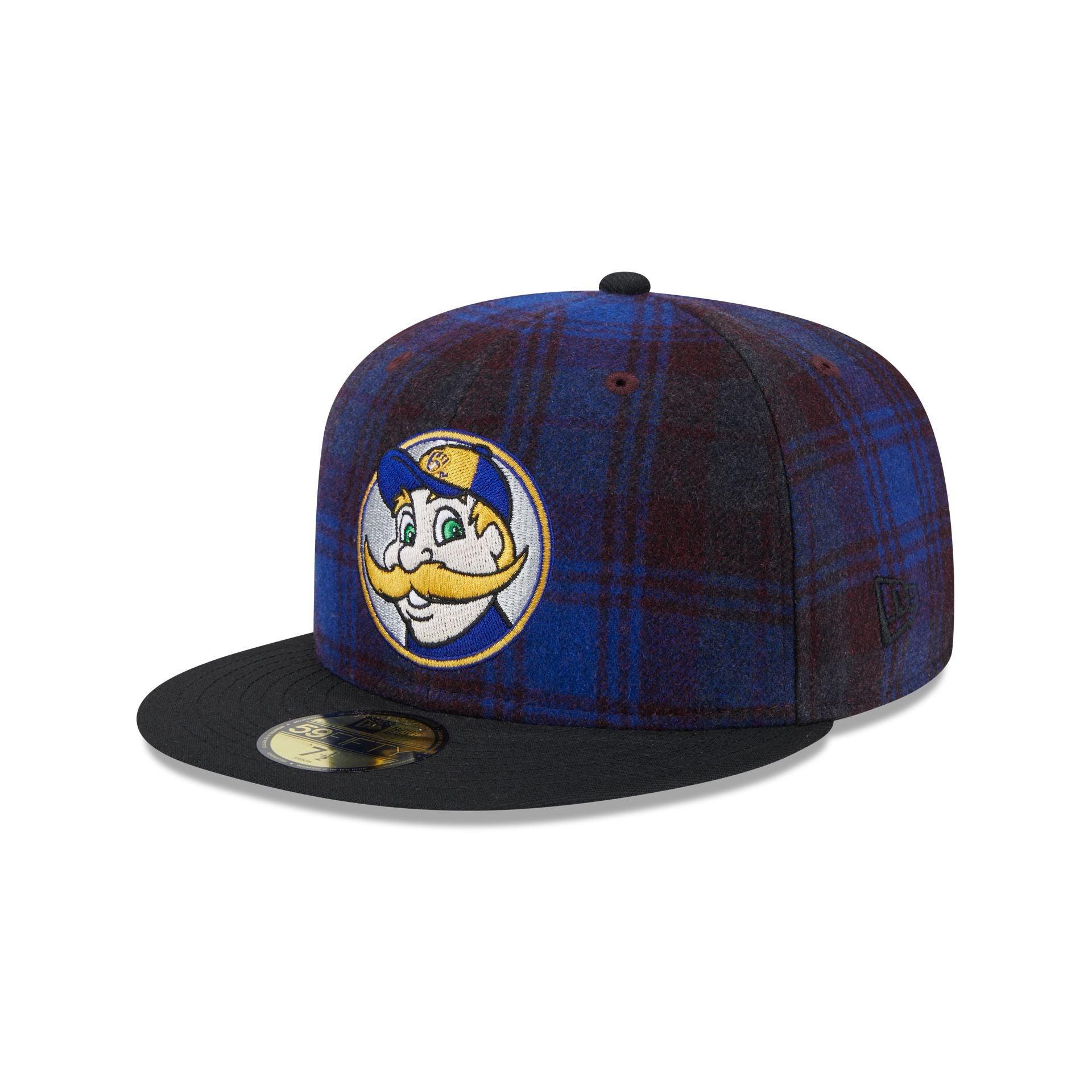 Milwaukee Brewers Mascot Plaid 59FIFTY Fitted Hat Male Product Image