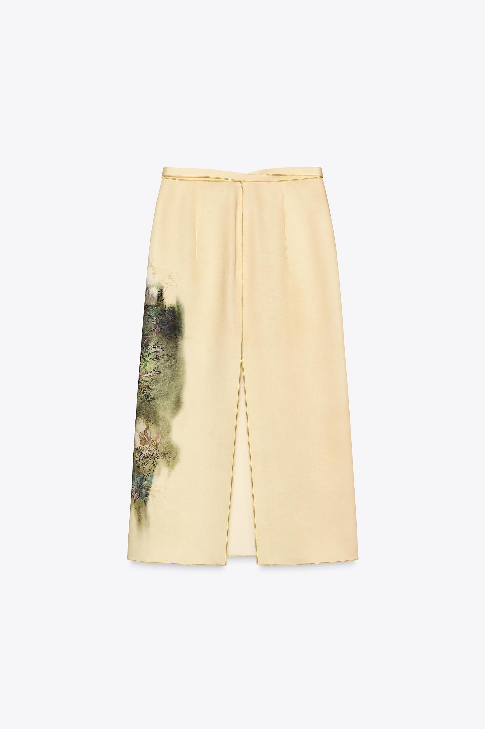 PRINTED MIDI SKIRT ZW COLLECTION Product Image