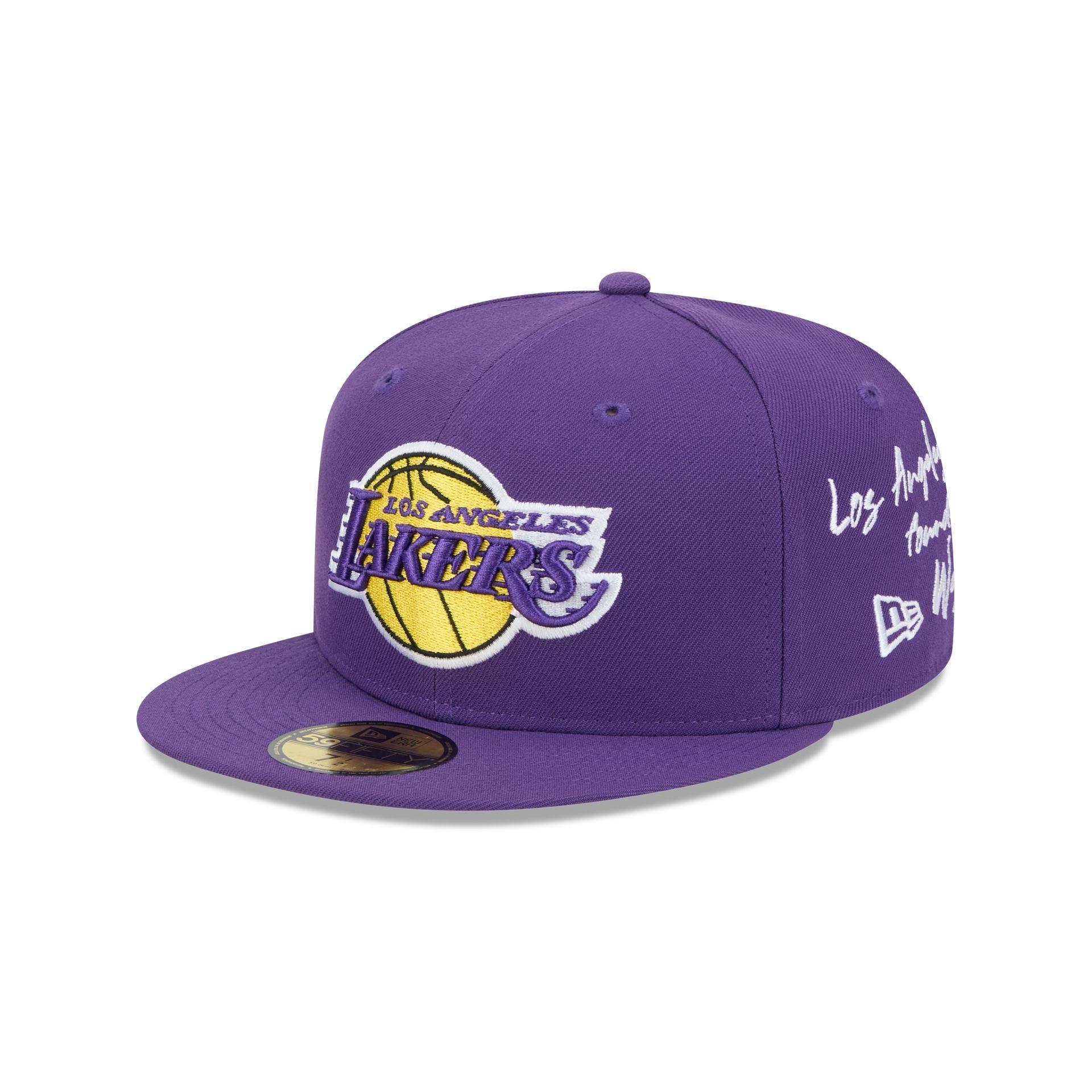 Los Angeles Lakers Script Sided 59FIFTY Fitted Hat Male Product Image