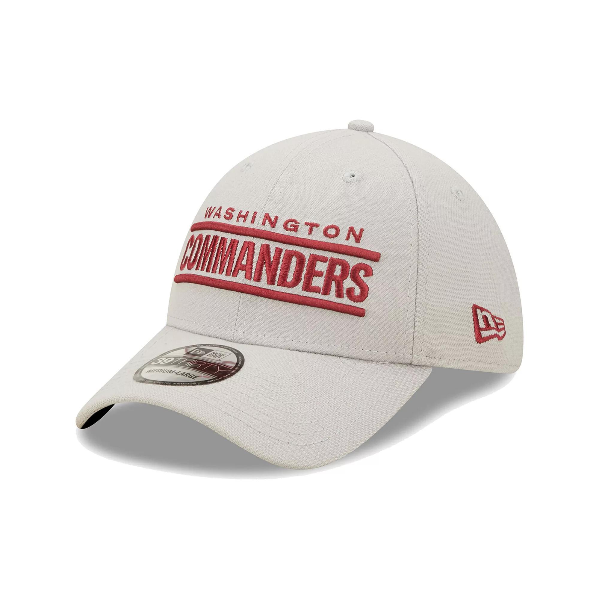 Men's New Era Gray Washington Commanders Wordmark Essential 39THIRTY Flex Hat, Size: Medium/Large, Wft Grey Product Image