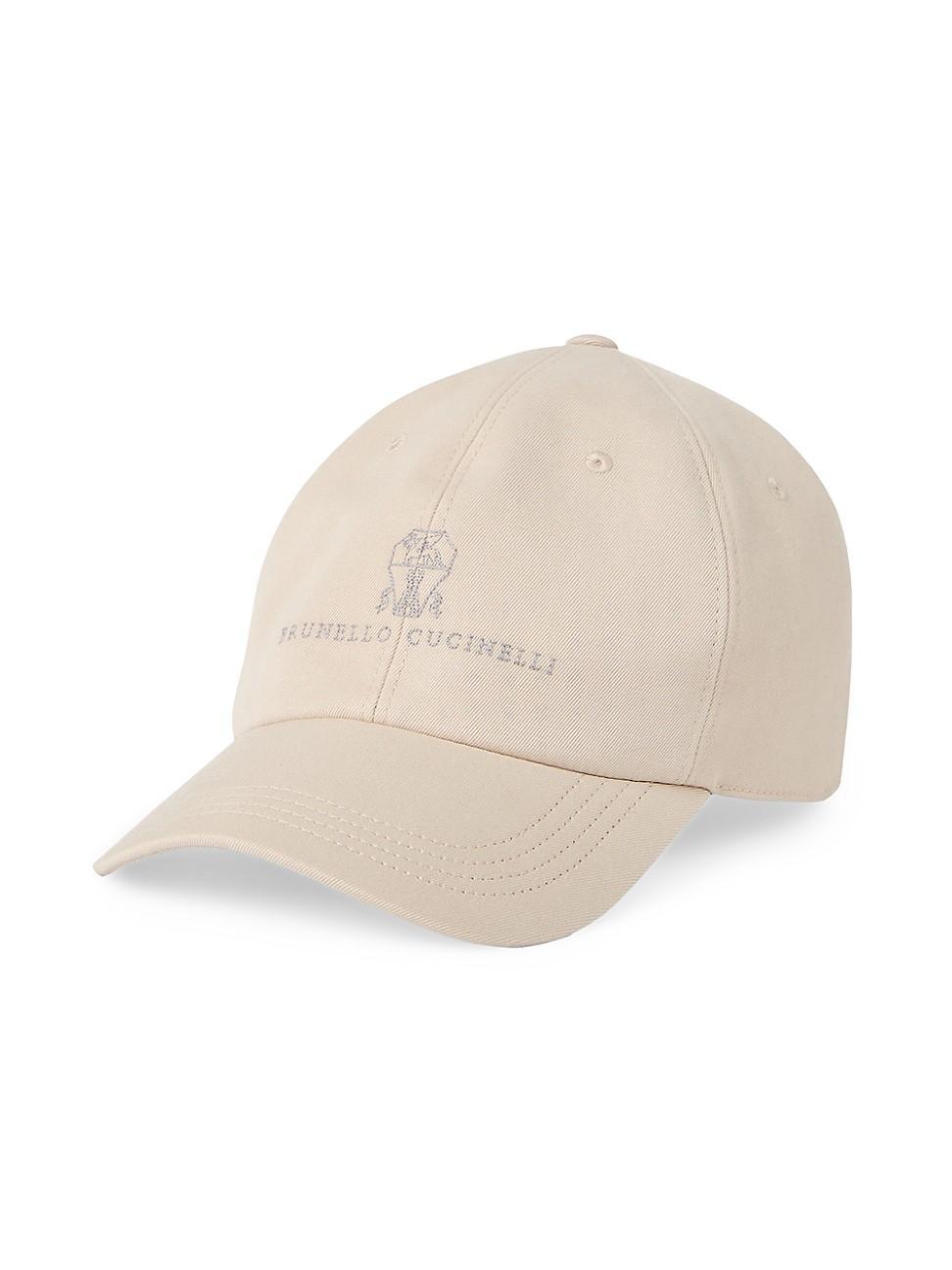 Mens Garment Dyed Twisted Cotton Gabardine Baseball Cap with Embroidered Logo Product Image