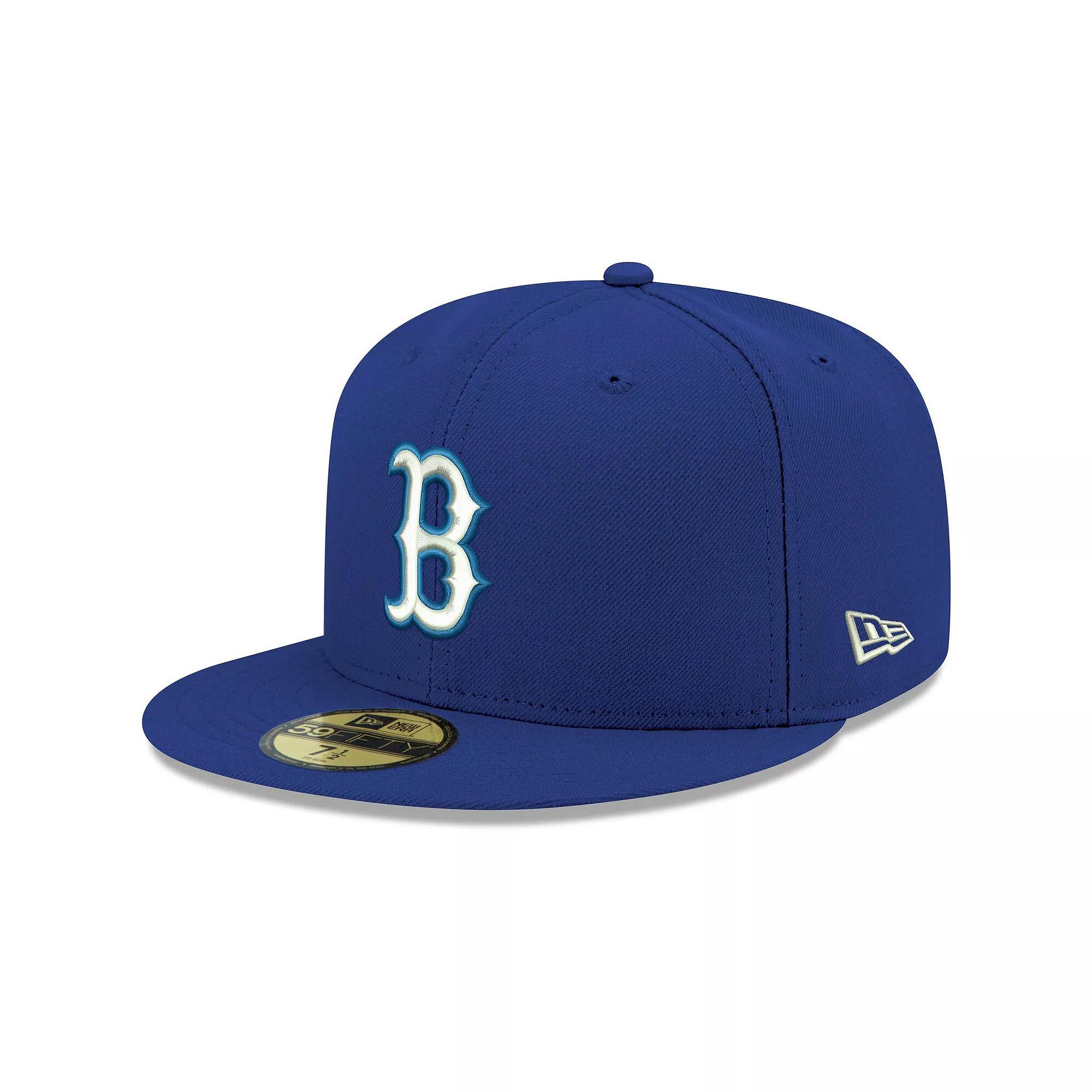 Men's New Era Royal Boston Red Sox White Logo 59FIFTY Fitted Hat, Size: 7 1/4, Blue Product Image