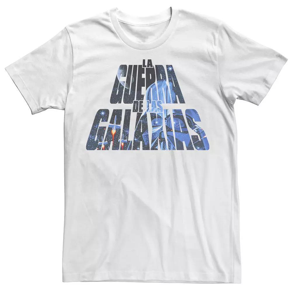 Men's Star Wars La Guerra de las Galaxias Tee, Size: Medium, White Product Image