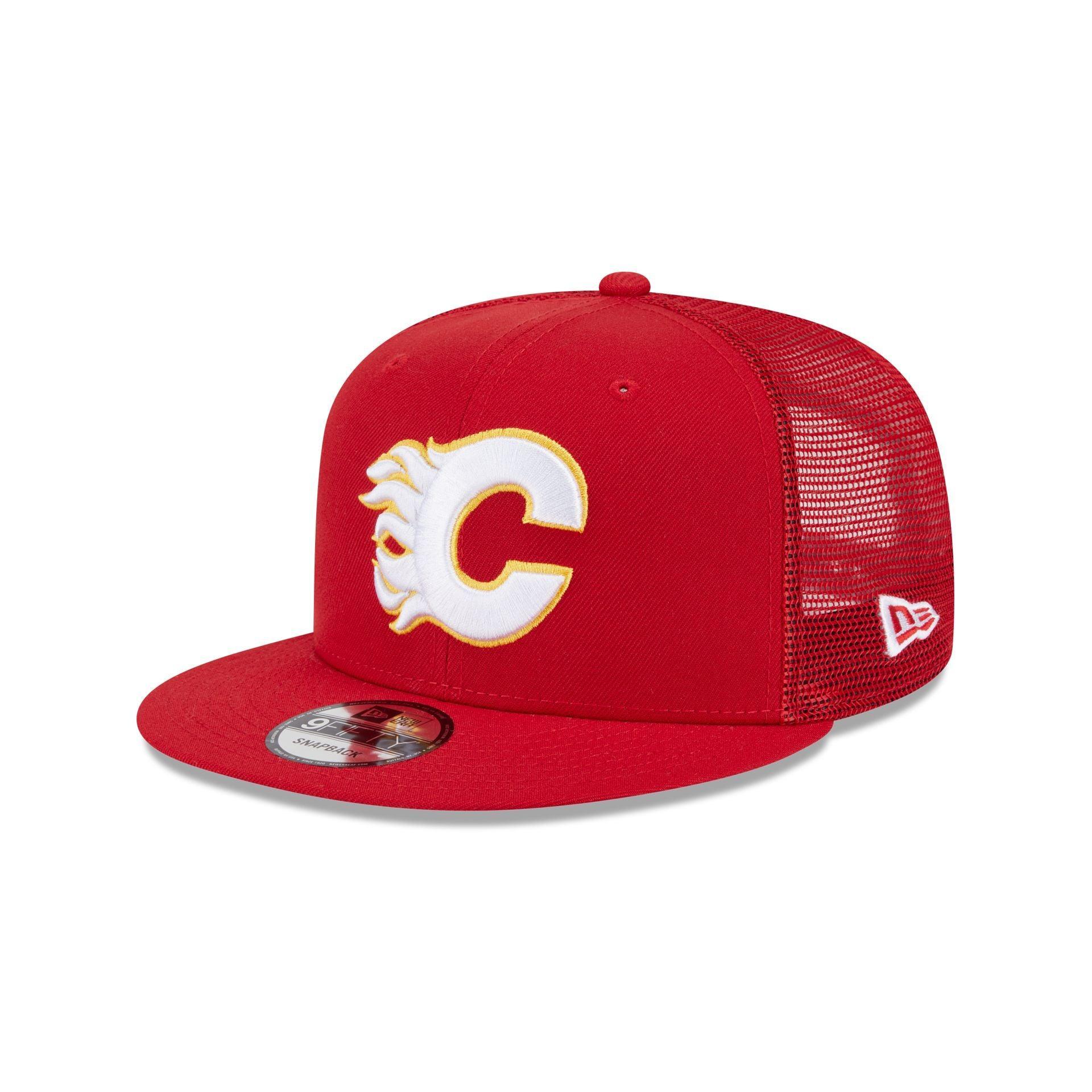 Calgary Flames Team Tag 9FIFTY Trucker Hat Male Product Image