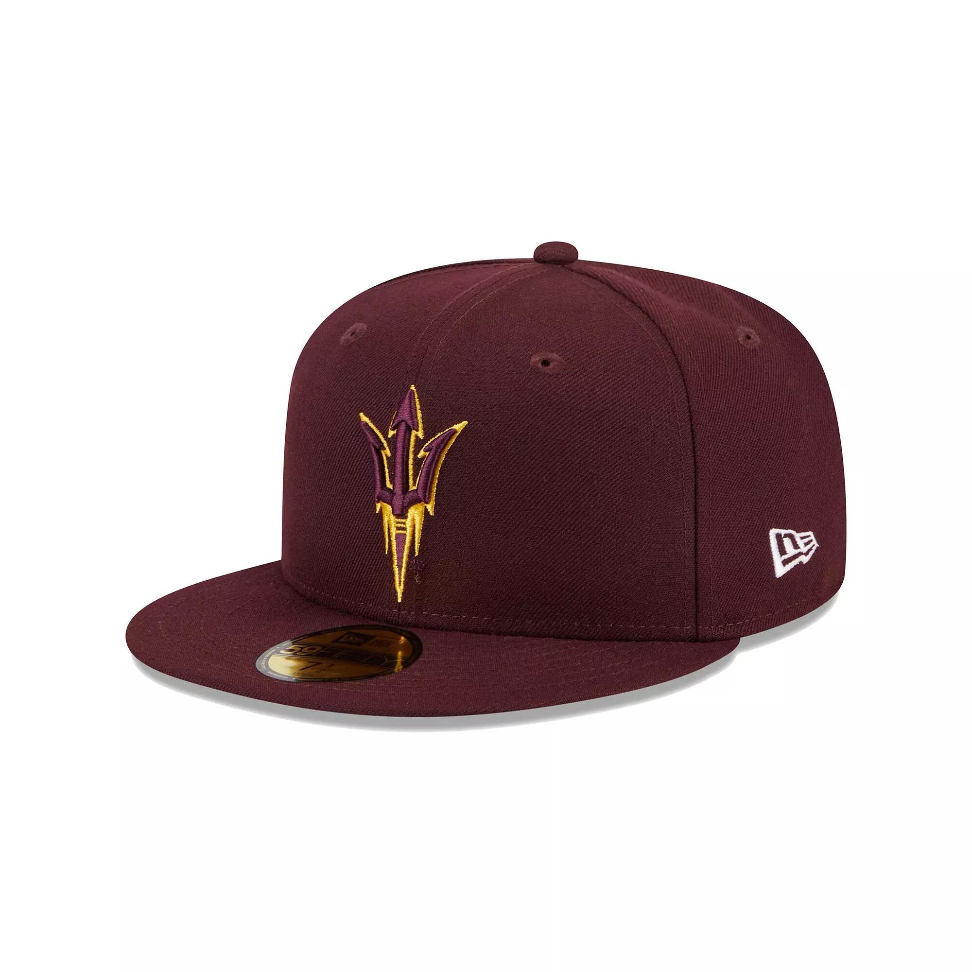 Men's New Era Maroon Arizona State Sun Devils Evergreen 59FIFTY Fitted Hat, Size: 6 7/8, Red Product Image