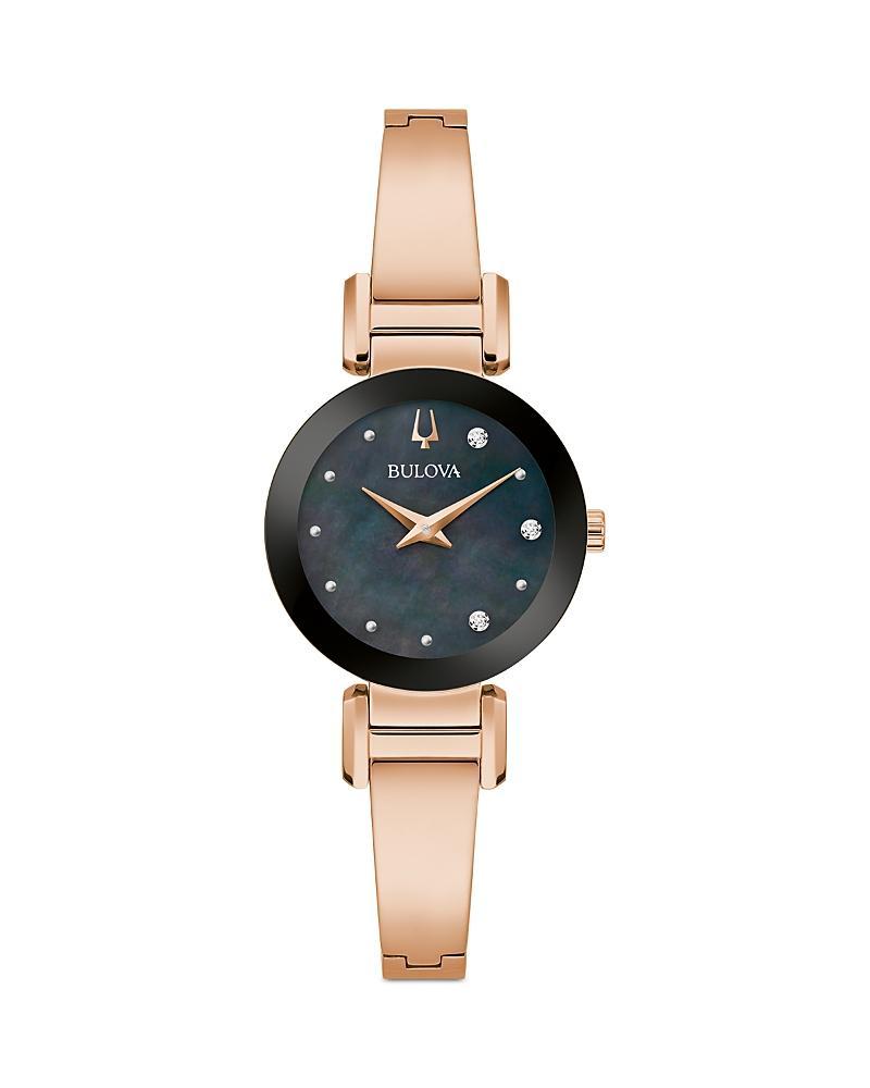 Bulova Womens Marc Anthony Modern Diamond Accent Quartz Stainless Steel Bracelet Watch Product Image