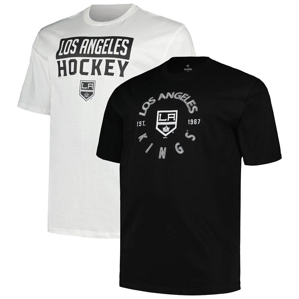 Men's Fanatics Los Angeles Kings Big & Tall 2-Pack T-Shirt Set, Size: XLT, Kgs Black Product Image