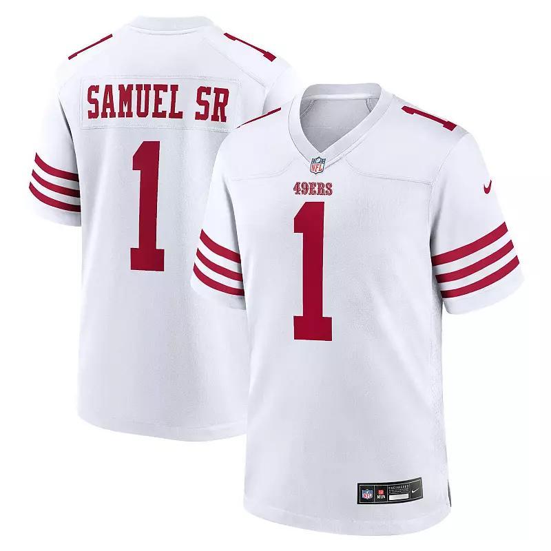 Men's Nike Deebo Samuel Sr White San Francisco 49ers Game Player Jersey, Size: Medium Product Image