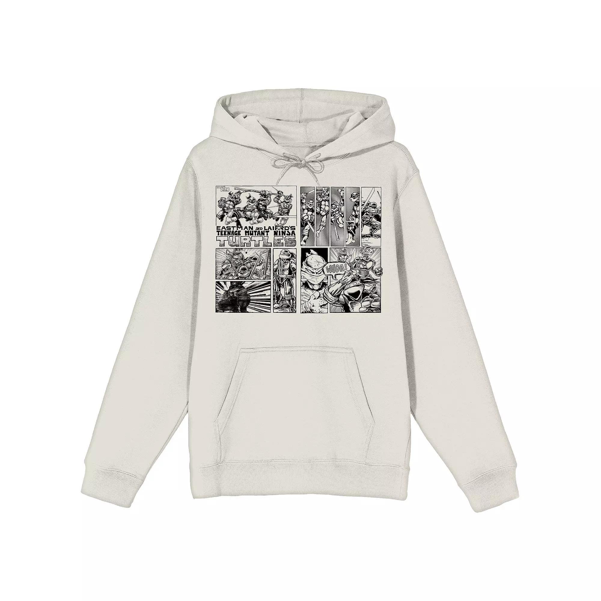 Men's Teenage Mutant Ninja Turtles Comic Origins Comic Hoodie, Size: XL, Gray Product Image