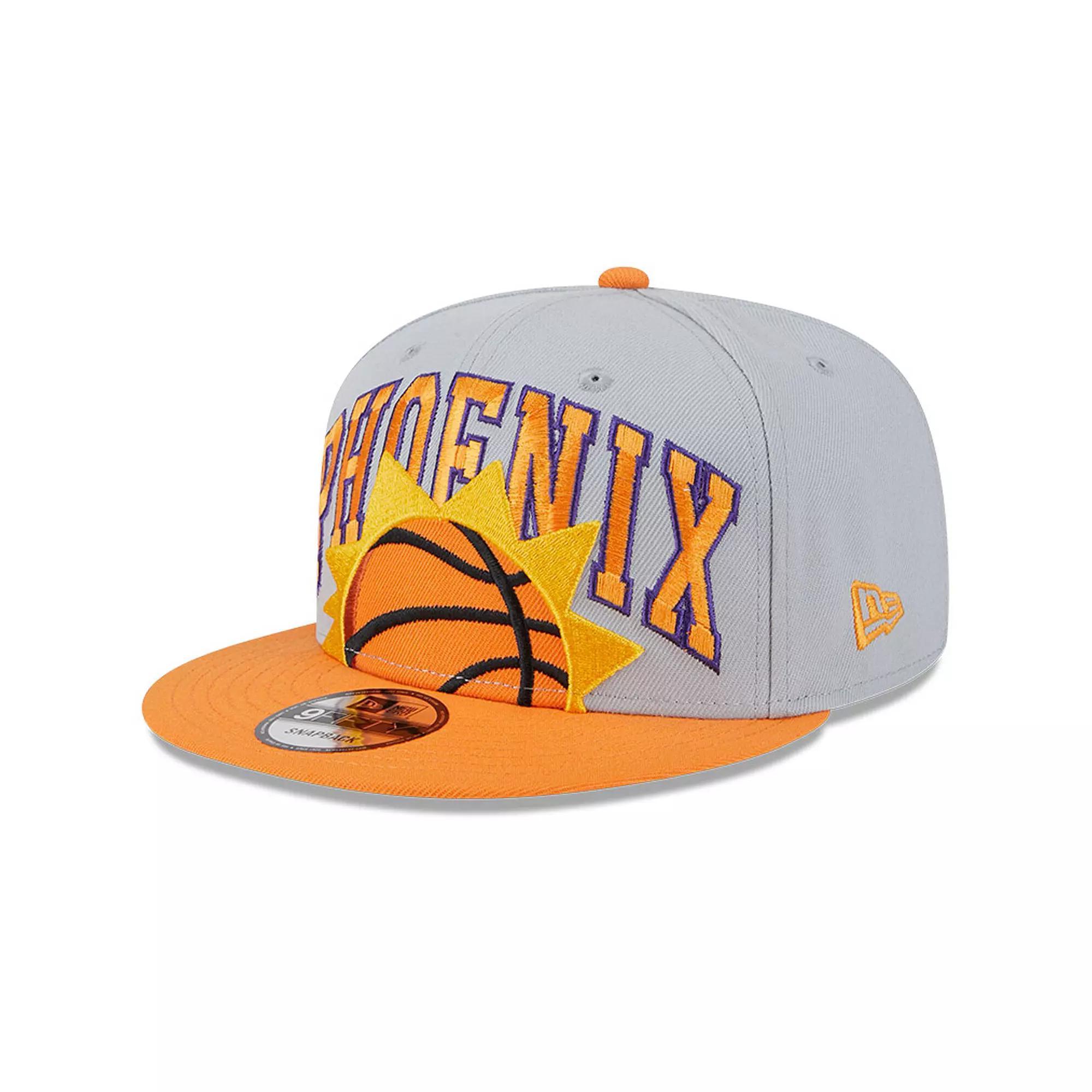 Men's New Era Gray/Orange Phoenix Suns Tip-Off Two-Tone 9FIFTY Snapback Hat, Phx Grey Product Image