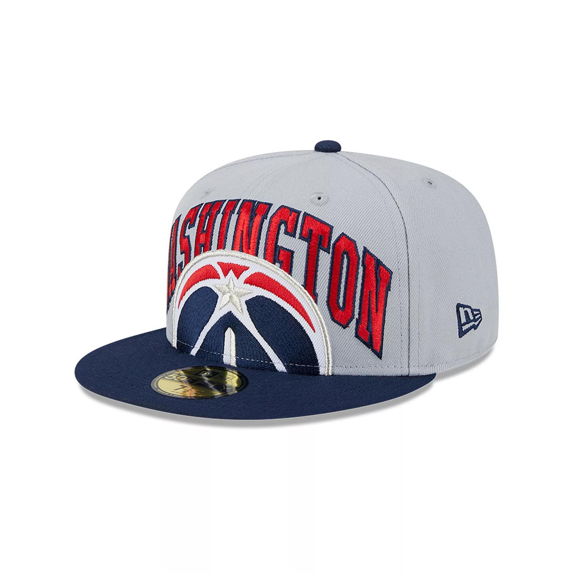 Men's New Era Gray/Navy Washington Wizards Tip-Off Two-Tone 59FIFTY Fitted Hat, Size: 7 3/4, Wiz Grey Product Image