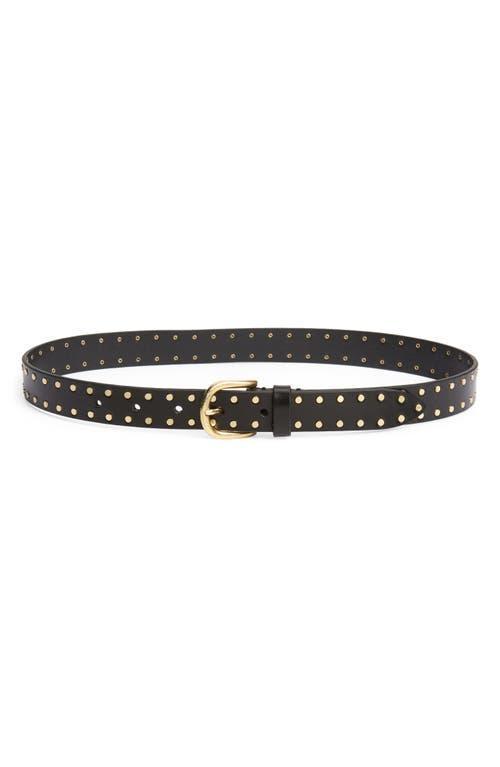 Womens Zap Studded Leather Belt Product Image