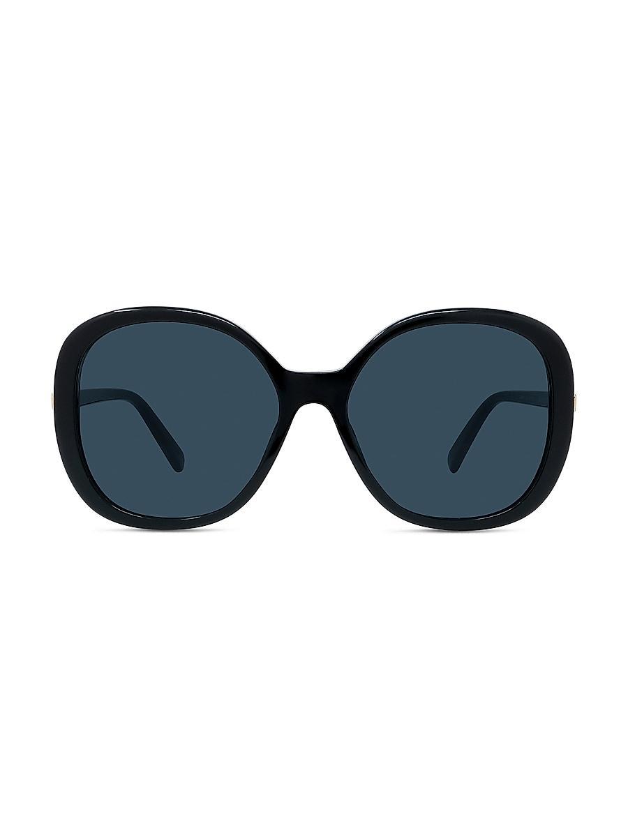 Womens Round Shiny 58MM Gradient Sunglasses Product Image