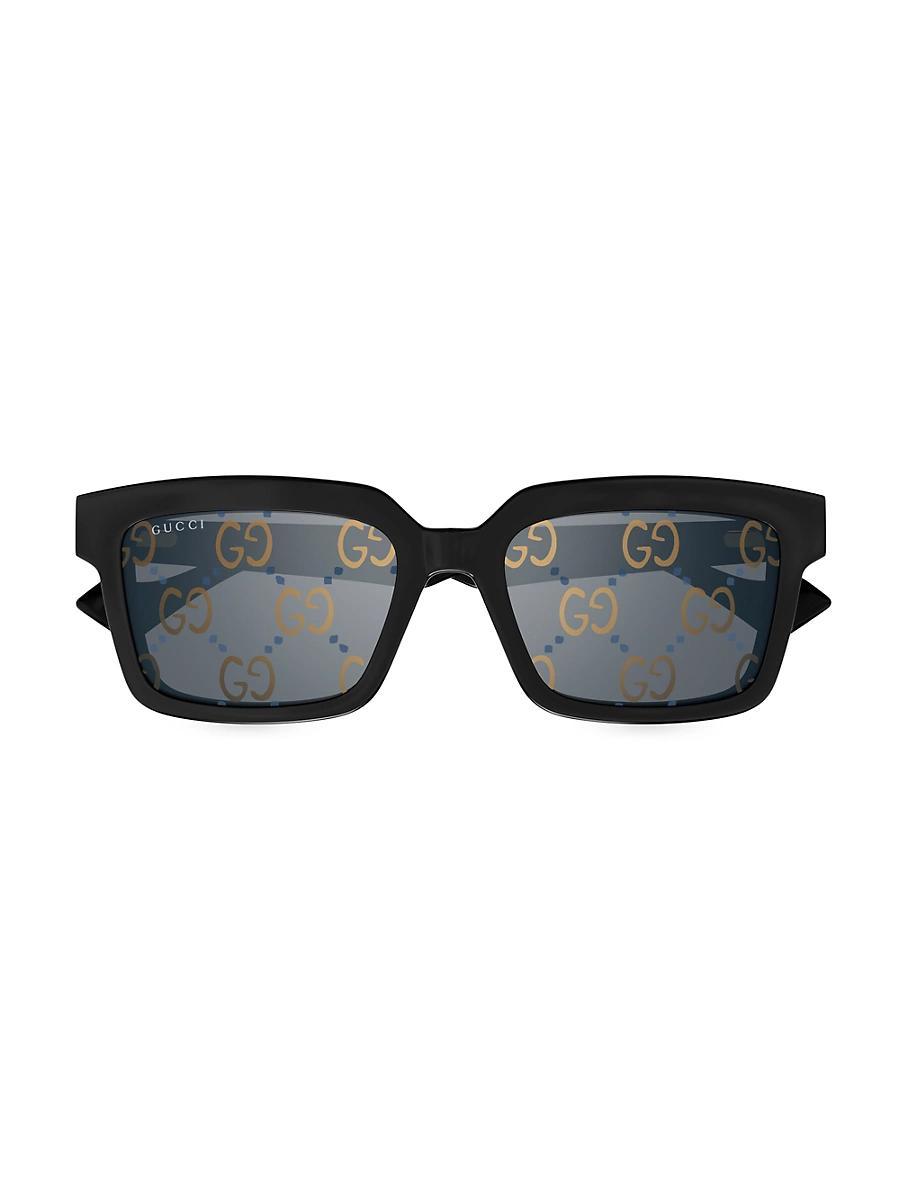 Mens Acetate Rectangle Sunglasses with GG Lens Product Image