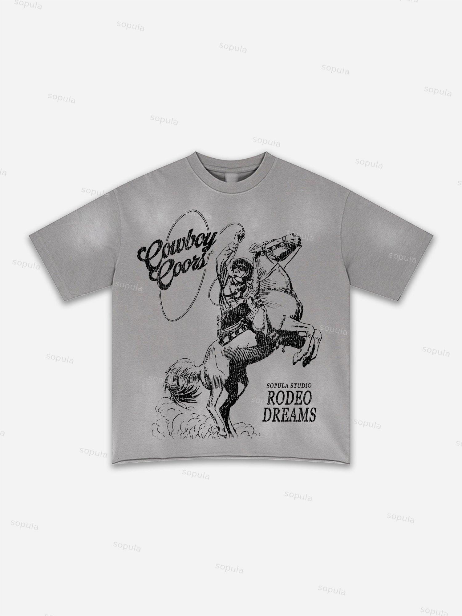 I Am Allergic To People Fun Zipper Boys Print Washed T-shirt Product Image
