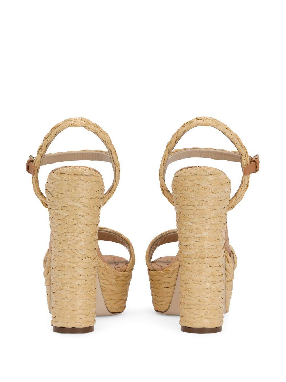 145mm raffia platform sandals Product Image
