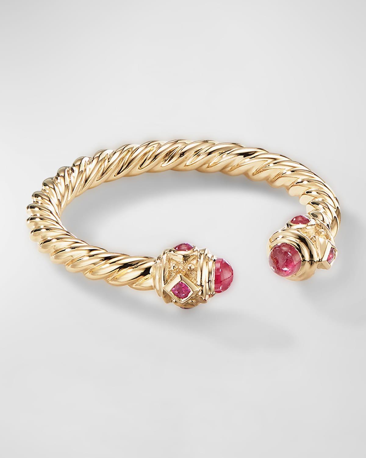 David Yurman 18K Yellow Gold Renaissance Blue Sapphire Ring Product Image