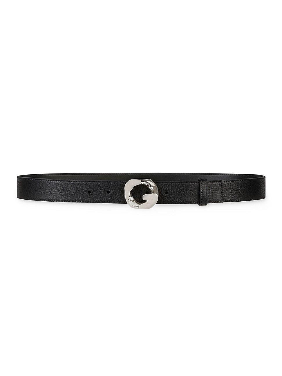 Mens G Chain Buckle Belt In Leather Product Image