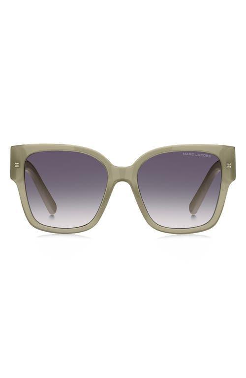 Gradient Acetate & Metal Square Sunglasses Product Image
